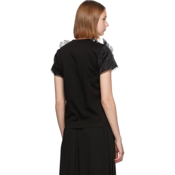 Noir Kei Ninomiya Tulle Ruffle T-Shirt - Picture 3 of 15